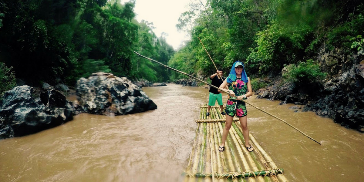 Bamboo Raft to Sob Kai Village 